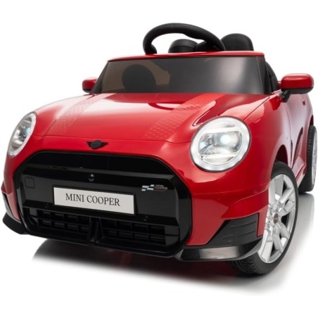 Auto Elettrica per Bambini Mini Cooper S Cabrio 12V Full Optional Sedile in Pelle Porte Apribili Telecomando Tappetino (Rossa)|Toys Car