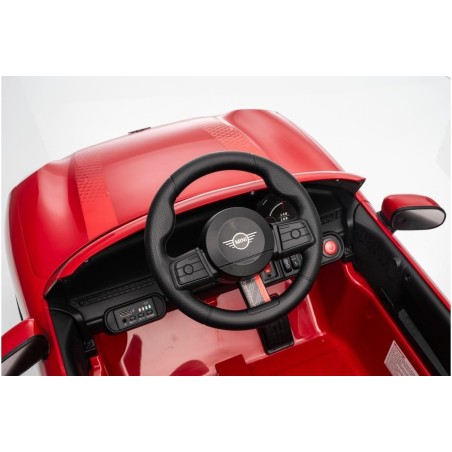 Auto Elettrica per Bambini Mini Cooper S Cabrio 12V Full Optional Sedile in Pelle Porte Apribili Telecomando Tappetino (Rossa)|Toys Car