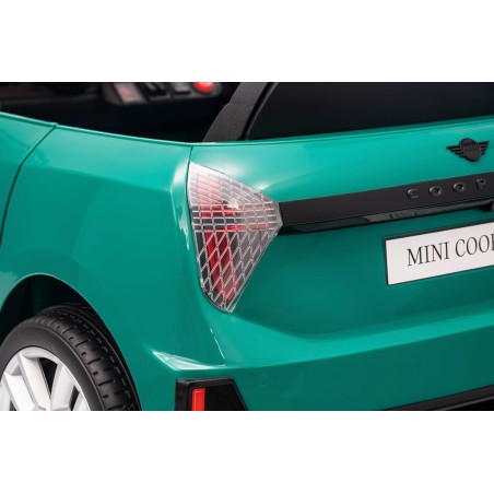 Auto Elettrica per Bambini Mini Cooper S Cabrio 12V Full Optional Sedile in Pelle Porte Apribili Telecomando Tappetino (Verde)|Toys Car