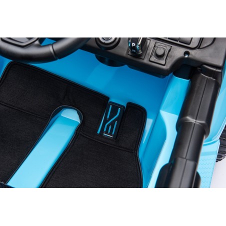 Auto Macchina Elettrica Jeep Wrangler Rubicon 12V per Bambini porte apribili Con telecomando Full accessori (Blu Sky)|Toys Car