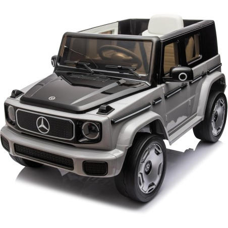 Auto Elettrica per Bambini Mercedes EQG 63 Concept 12V Ruote in Gomma Full Optional Sedile Pelle telecomando Grigia|Toys Car