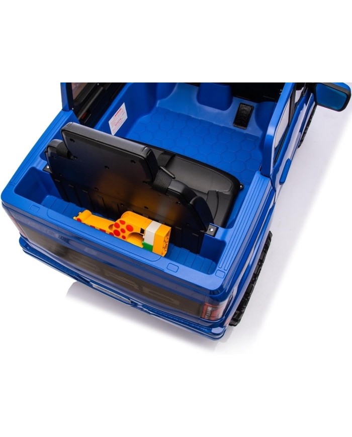 Auto Elettrica Bambini Ford Raptor 12V con Telecomando Porte Apribili, Bluetooth Luci LED e TAPPETINI Inclusi (Blue)