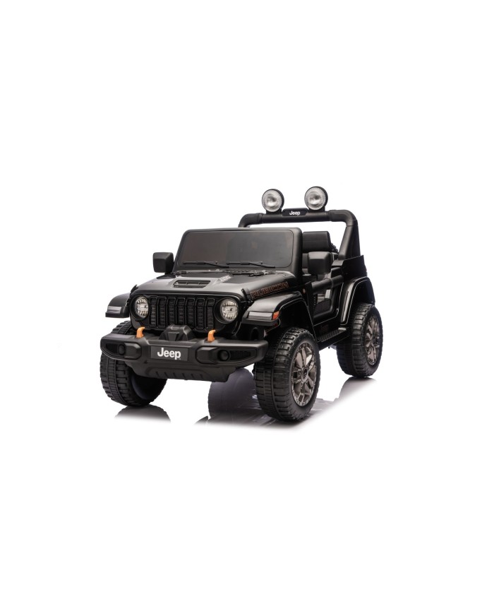 Auto Macchina Elettrica NEW Jeep Wrangler Rubicon 12V per Bambini porte apribili Con telecomando Full accessori Tappetini Nera|Toys Car
