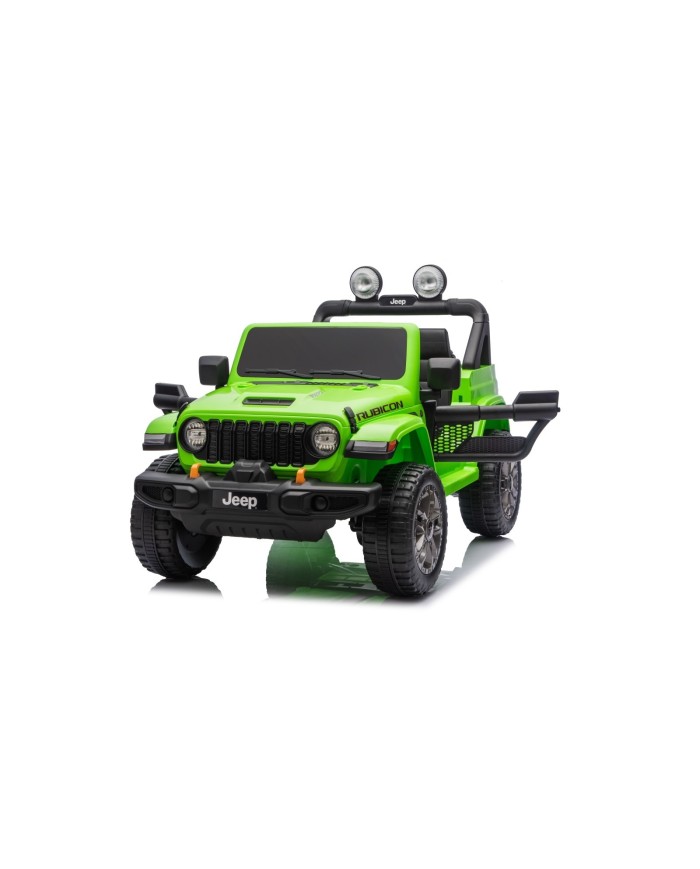 Auto Macchina Elettrica NEW Jeep Wrangler Rubicon 12V per Bambini porte apribili Con telecomando Full accessori Tappetini Verde|Toys Car
