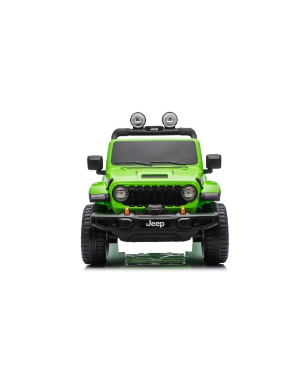 Auto Macchina Elettrica NEW Jeep Wrangler Rubicon 12V per Bambini porte apribili Con telecomando Full accessori Tappetini Verde|Toys Car
