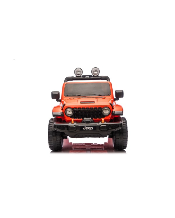 Auto Macchina Elettrica NEW Jeep Wrangler Rubicon 12V per Bambini porte apribili telecomando Full accessori Tappetini Aranciione|Toys Car