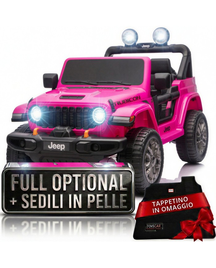 Jeep Rubicon fuoristrada bambini 12V auto elettrica telecomando