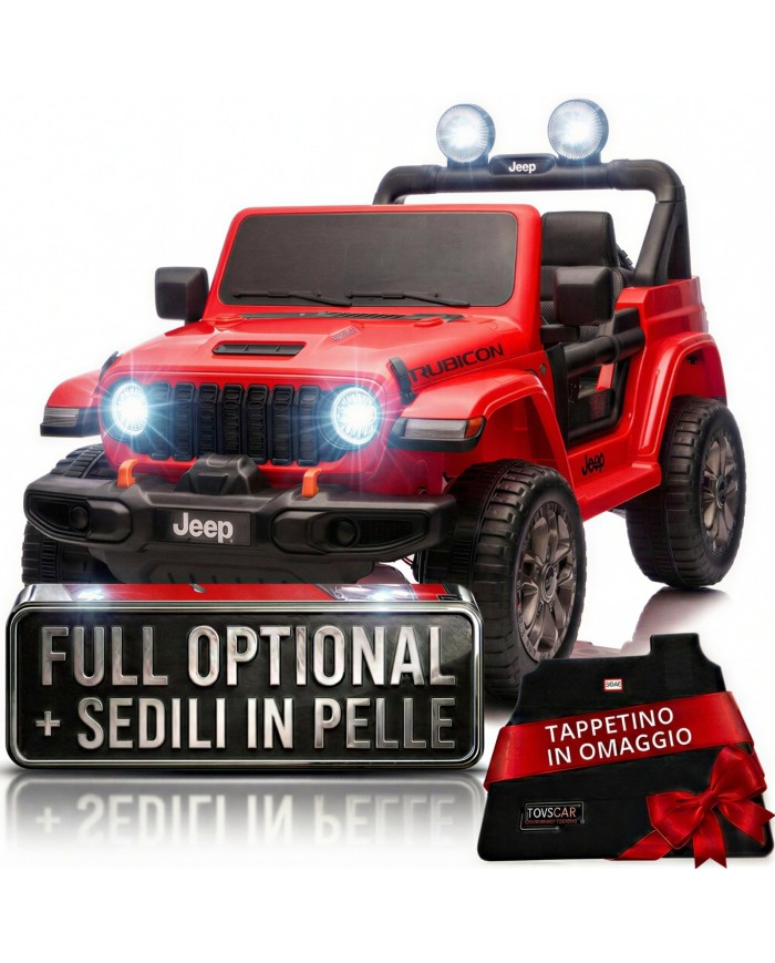 Jeep Rubicon fuoristrada bambini 12V auto elettrica telecomando