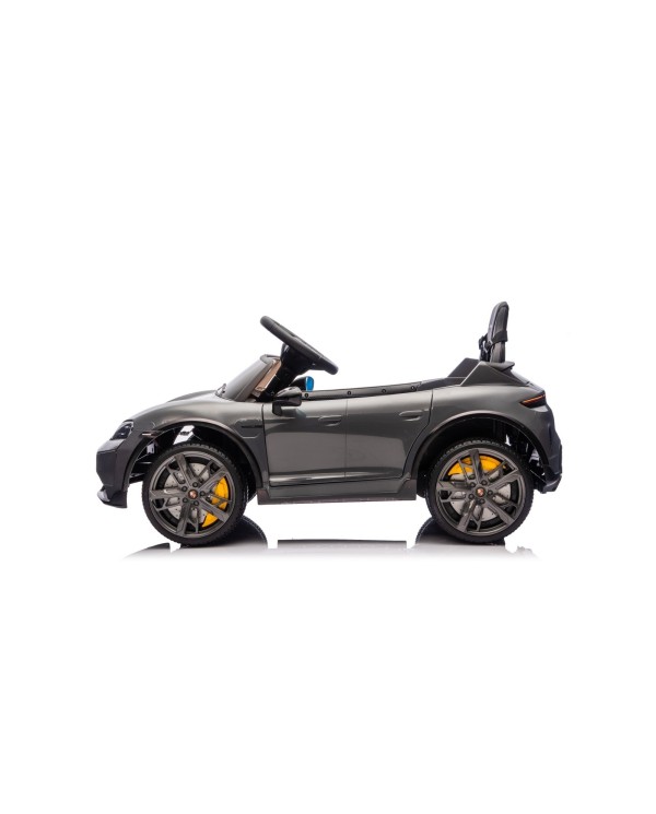 Auto Elettrica Bambini 12V Porsche Taycan Turbo S con Telecomando Porte Apribili, Bluetooth Luci LED e Tappetini Nera|Toys Car