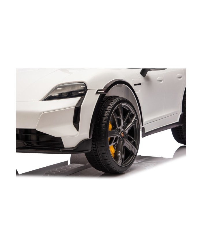 Auto Elettrica Bambini 12V Porsche Taycan Turbo S con Telecomando Porte Apribili, Bluetooth Luci LED e Tappetini|Toys Car