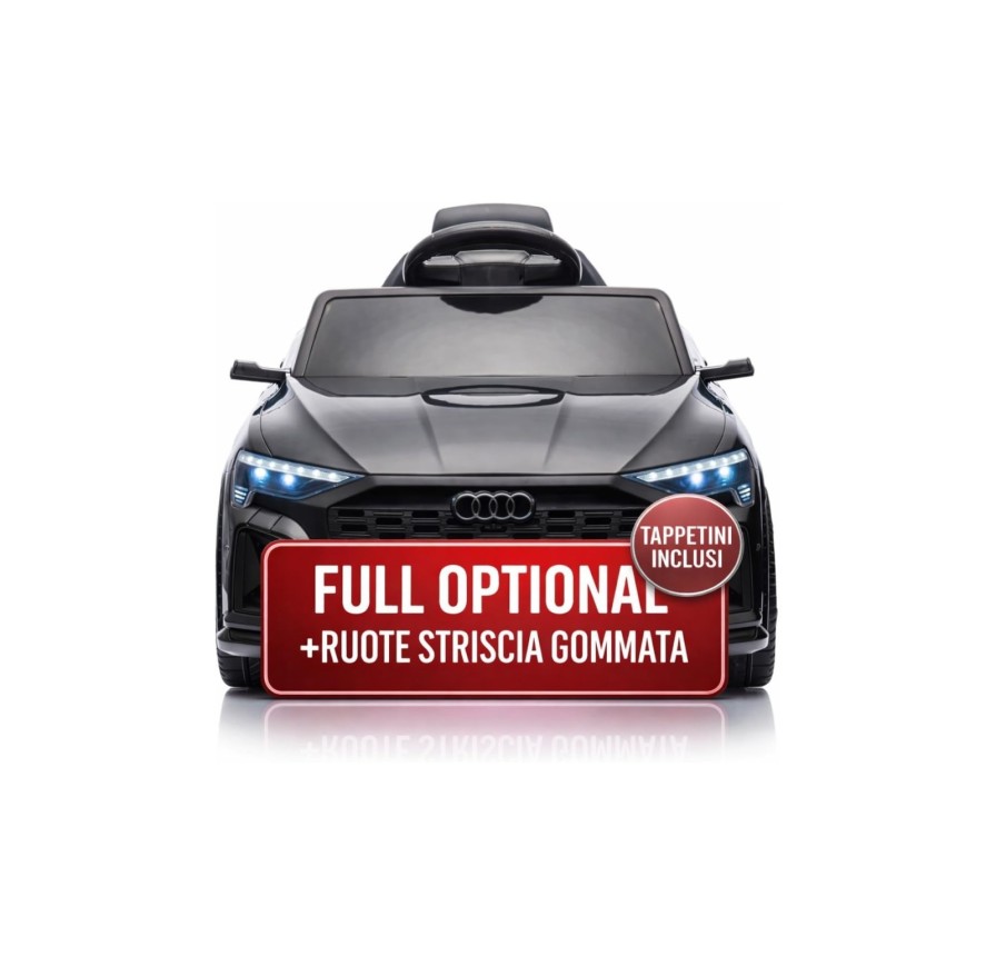 Auto Macchina Elettrica per Bambini 12V Audi SQ8 e-tron Sedile Pelle con Telecomando Cintura di Sicurezza Porte Apribili