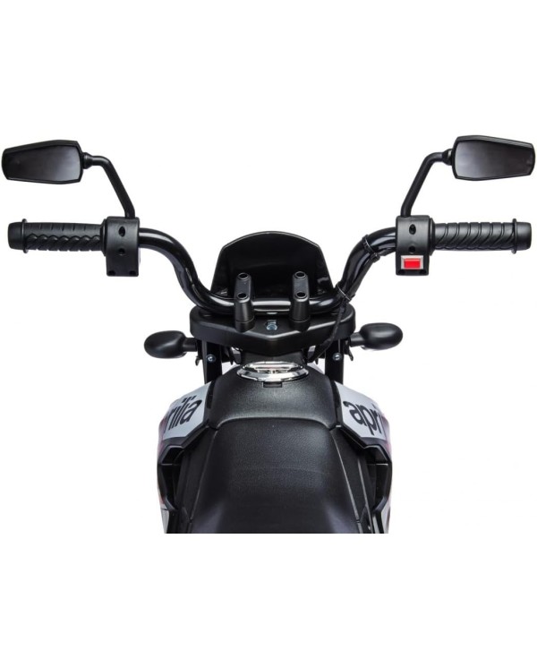 Moto Elettrica Bambini Aprilia RX 12V Cross SEDILI IN PELLE Luci Led BLUETOOTH Sospensioni A Molla Rosso|Toys Car