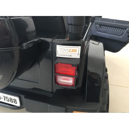Auto Elettrica Jeep Adventure 12V - Ruote in Gomma e Sedili in Pelle Telecomando Mp3 Nera|Toys Car